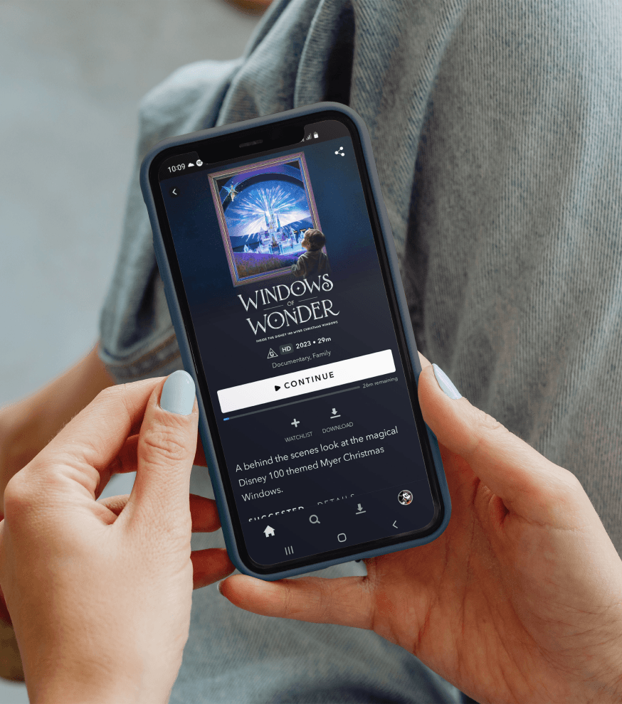 Windows of Wonder on mobile phone