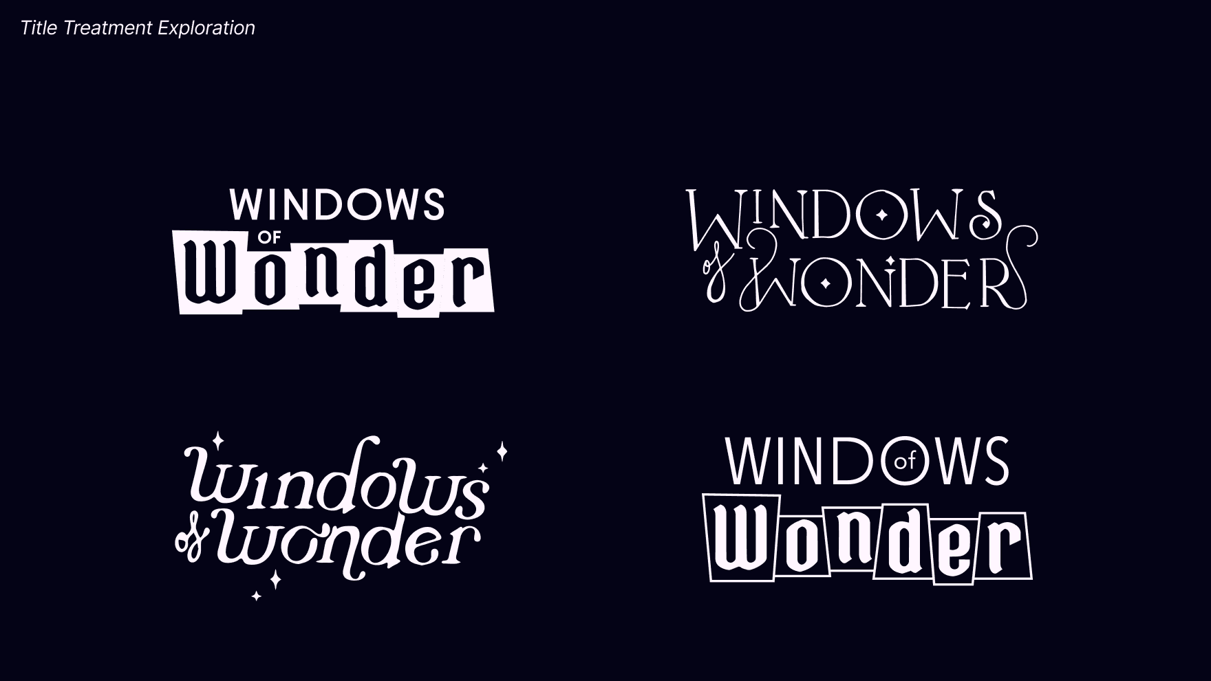 Title Treatment Exploration