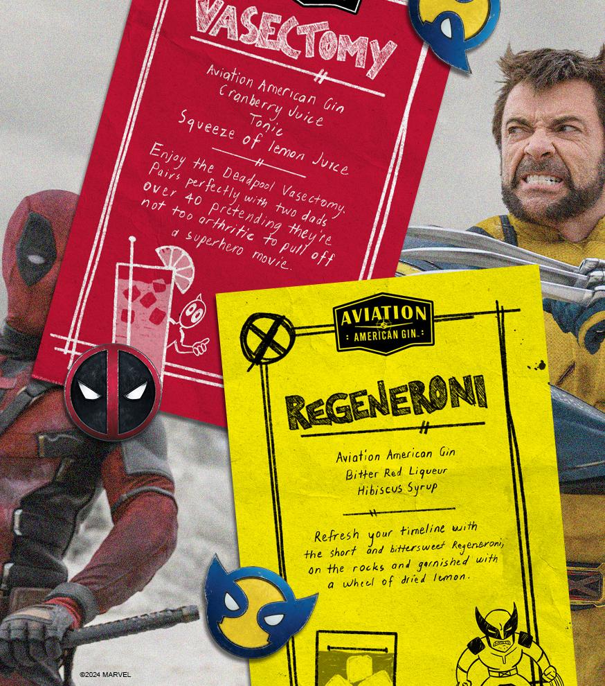 deadpool and wolverine bar menu