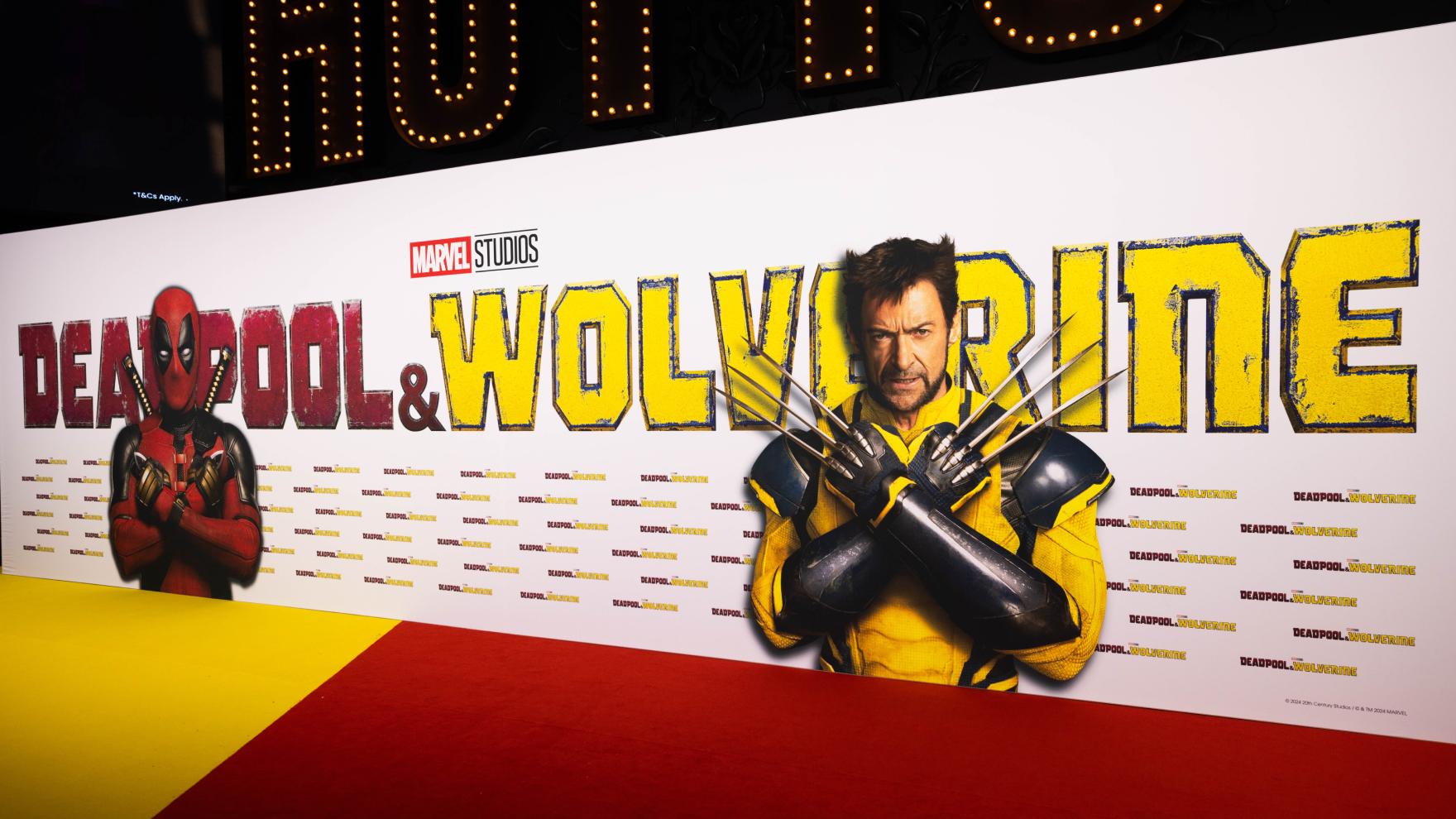 deadpool and wolverine media wall for premiere in Sydney
